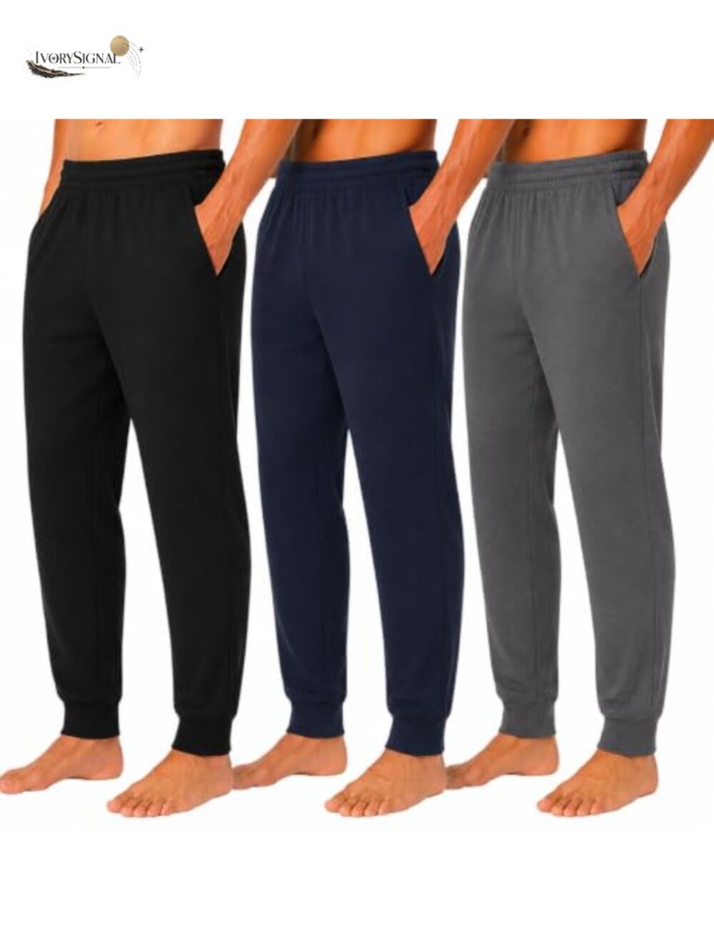 100% Cotton Jogger Lounge Sweatpants with Pockets